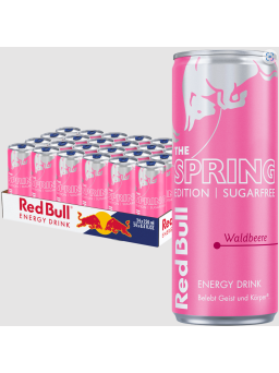 Energiedrankje - Red Bull - The Spring Edition Waldbeere 24x 250ml
