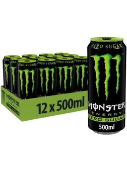 Energiedrankje - Monster - Original Zero Sugar 12x 500ml